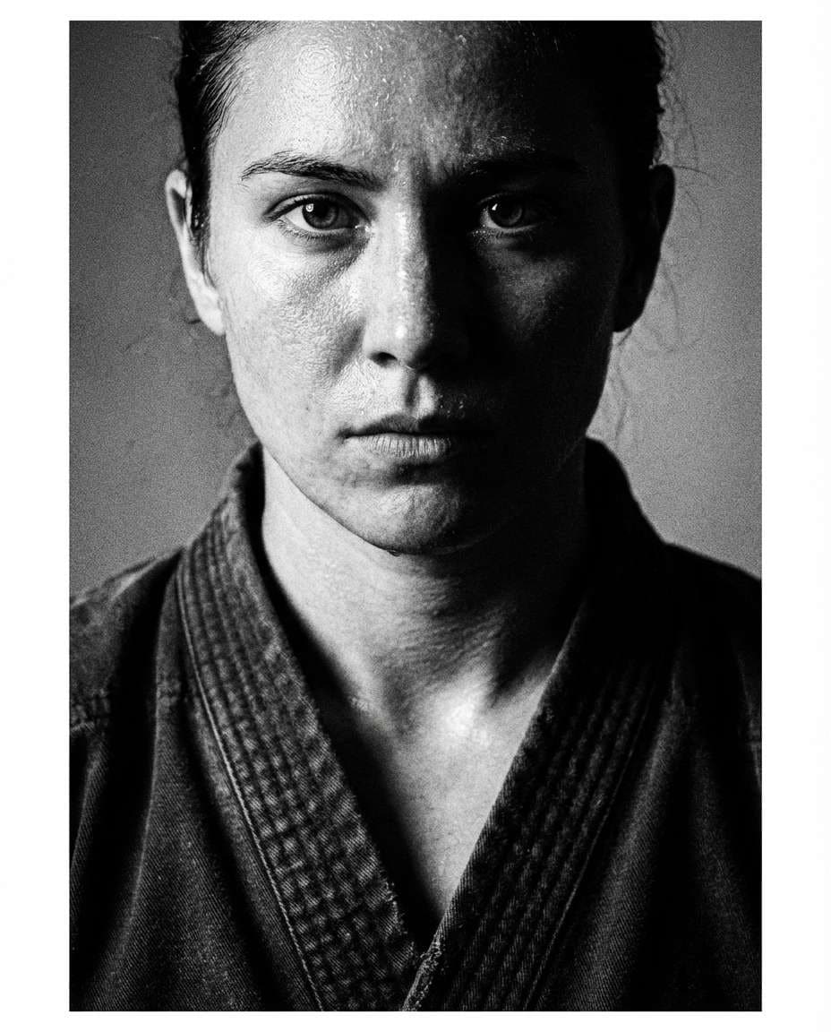 black and white grit photo