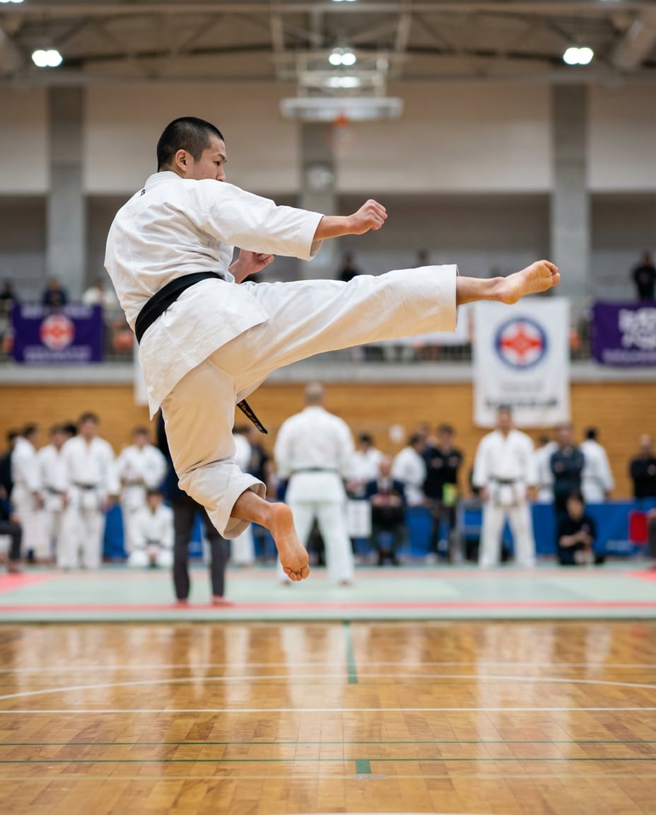 flying kick freeze photo