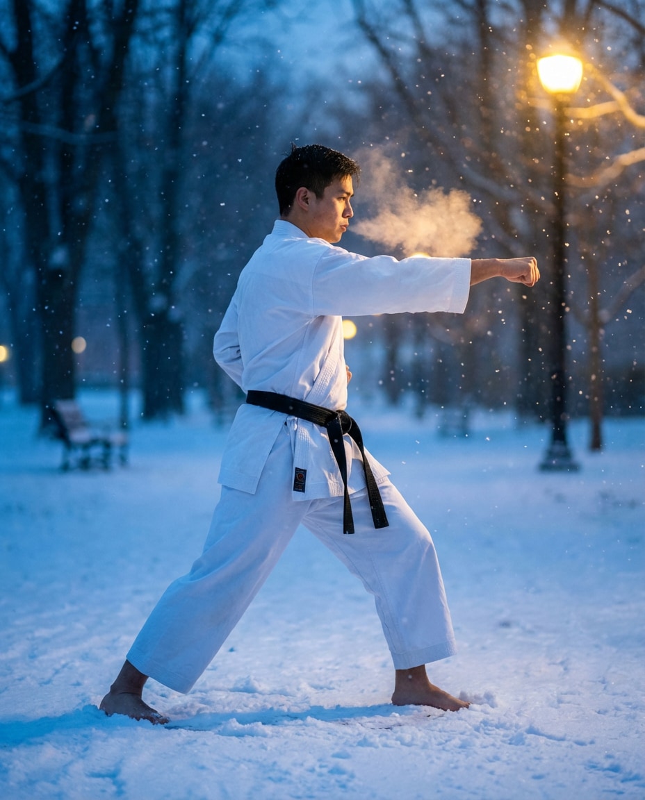 snow training scene photo