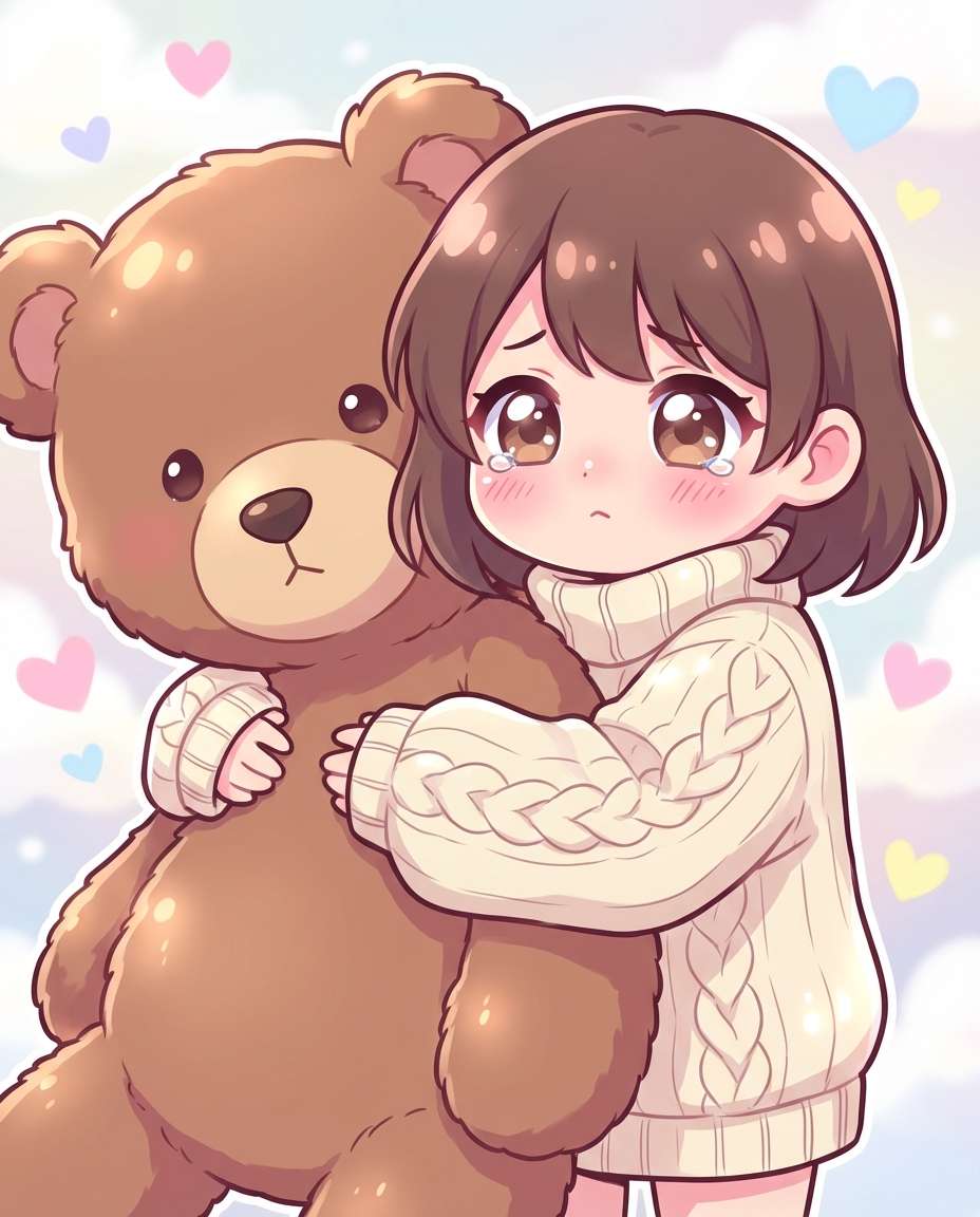 plushie buddy hug photo