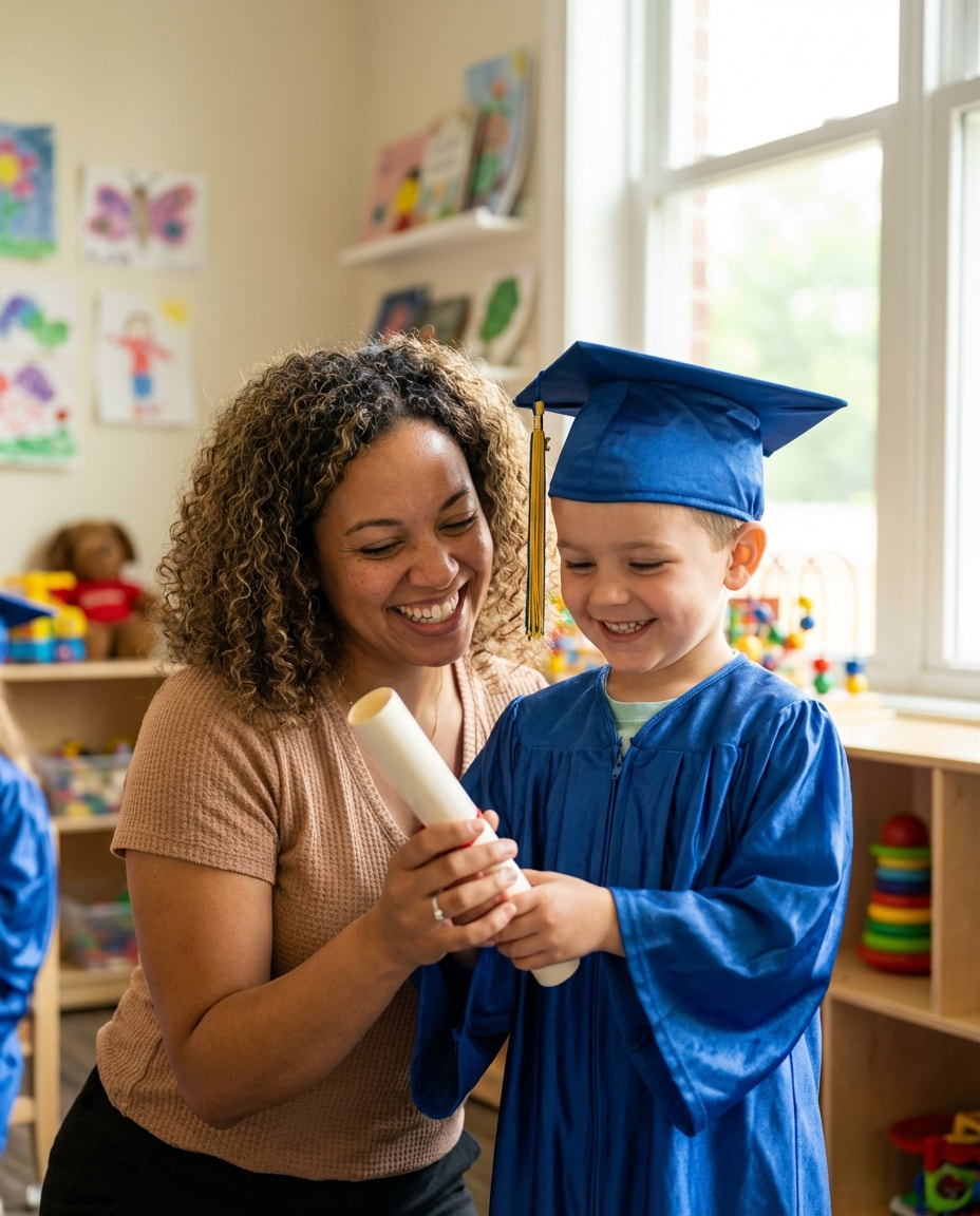 teacher and graduate photo