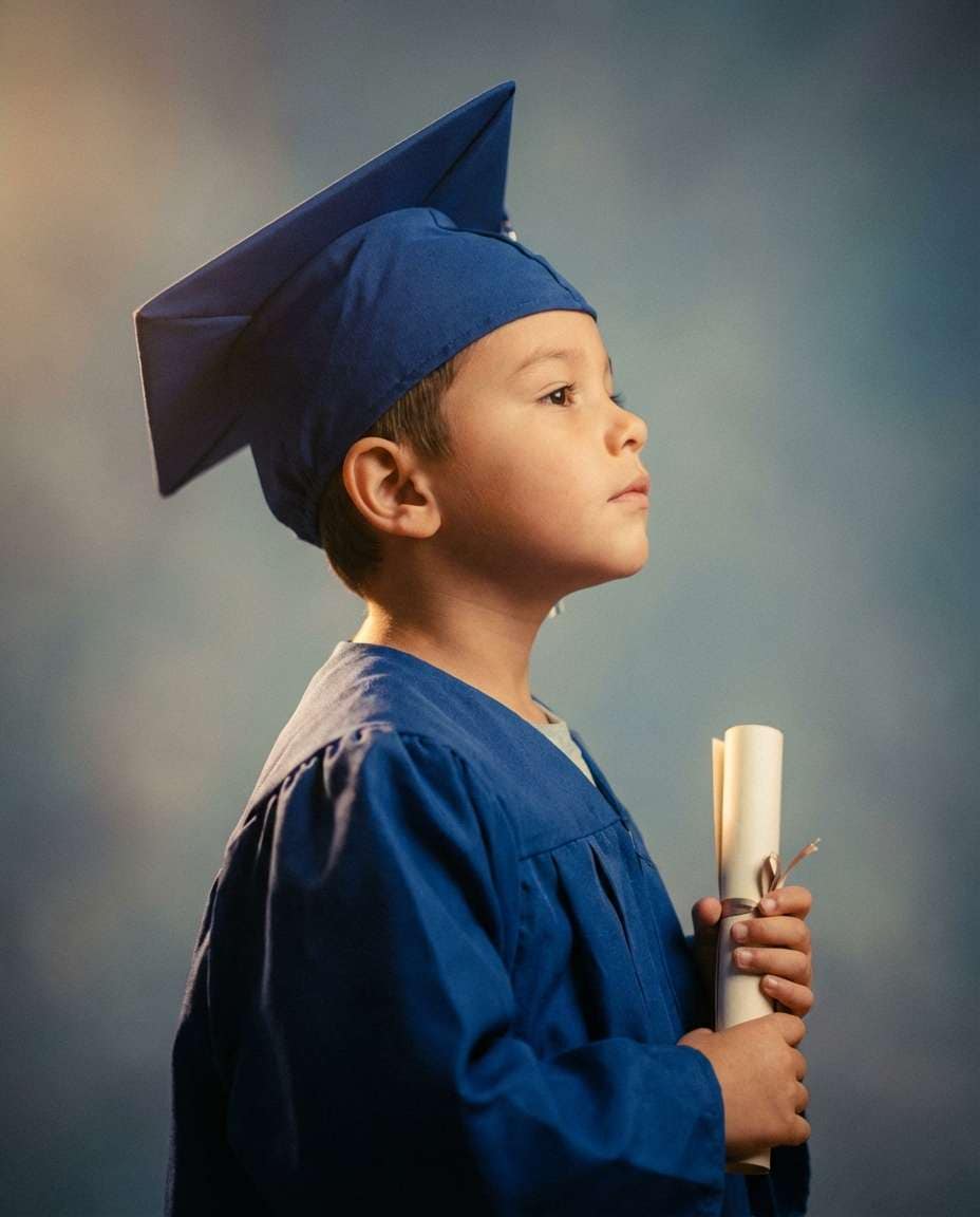 confident profile pose photo