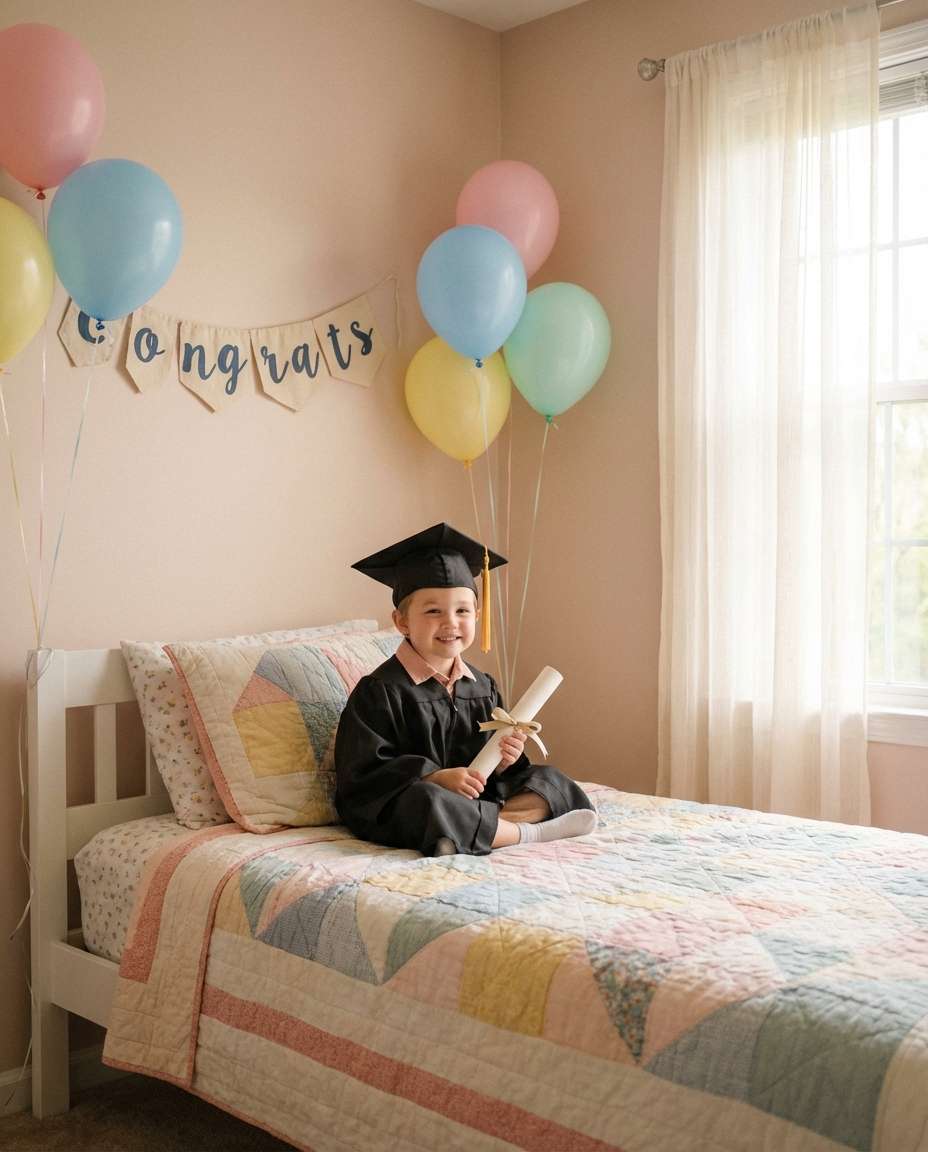 bedroom pastel setup photo