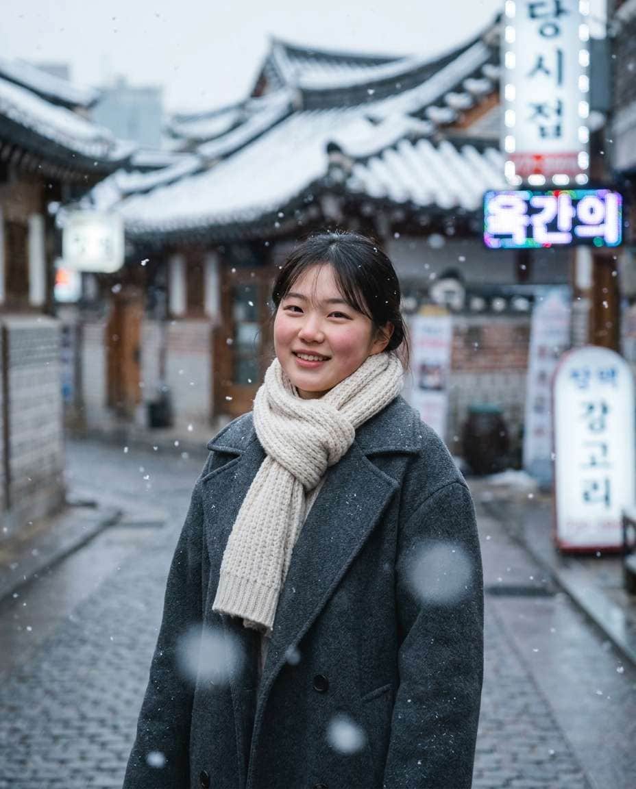 soft snowy day photo