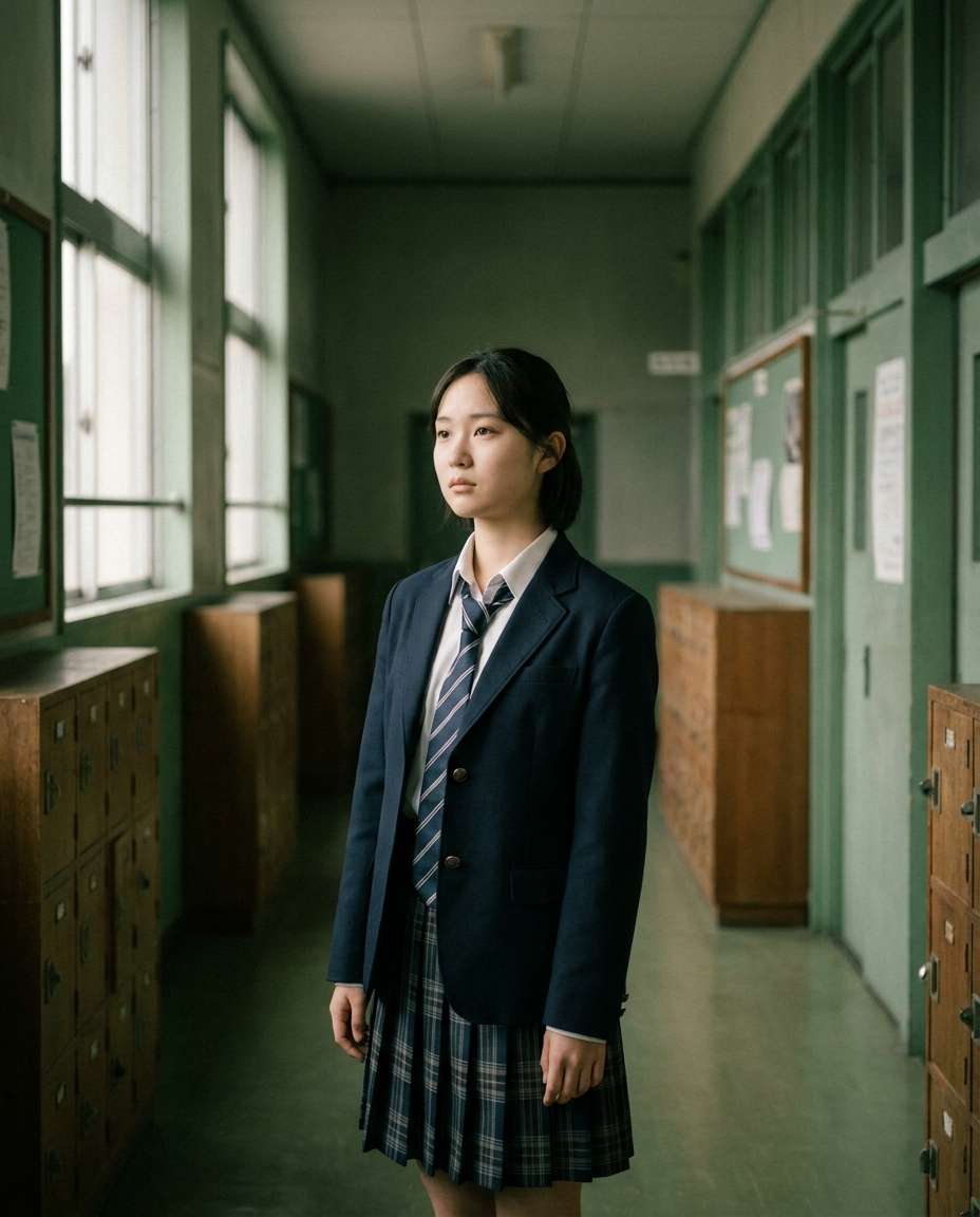 school uniform mood photo