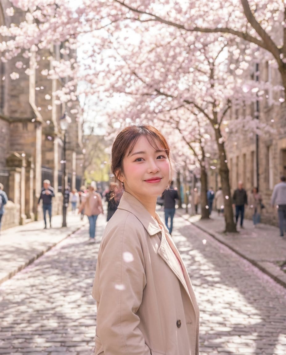 spring cherry street photo