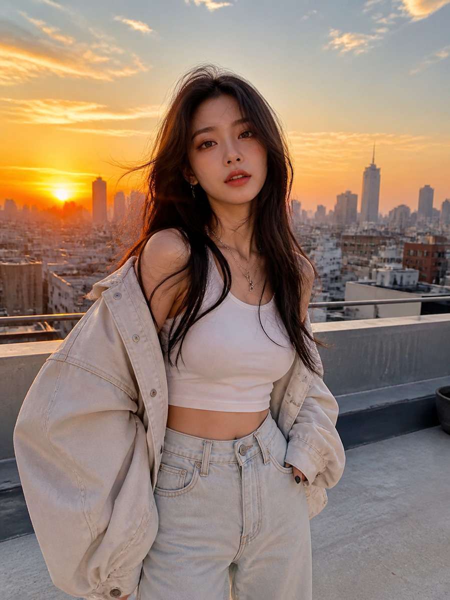 Rooftop Sunset Idol Photoshoot photo