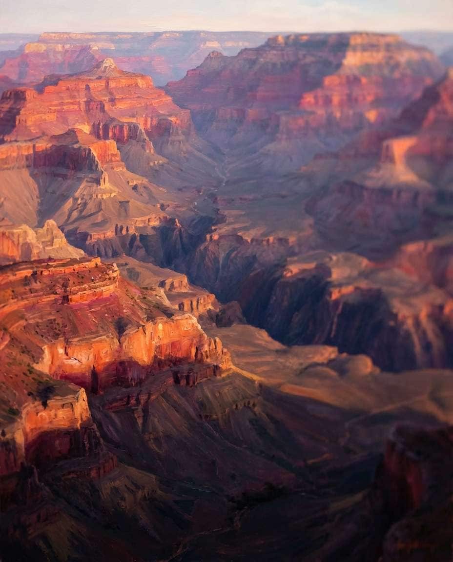 canyon sunset layers photo
