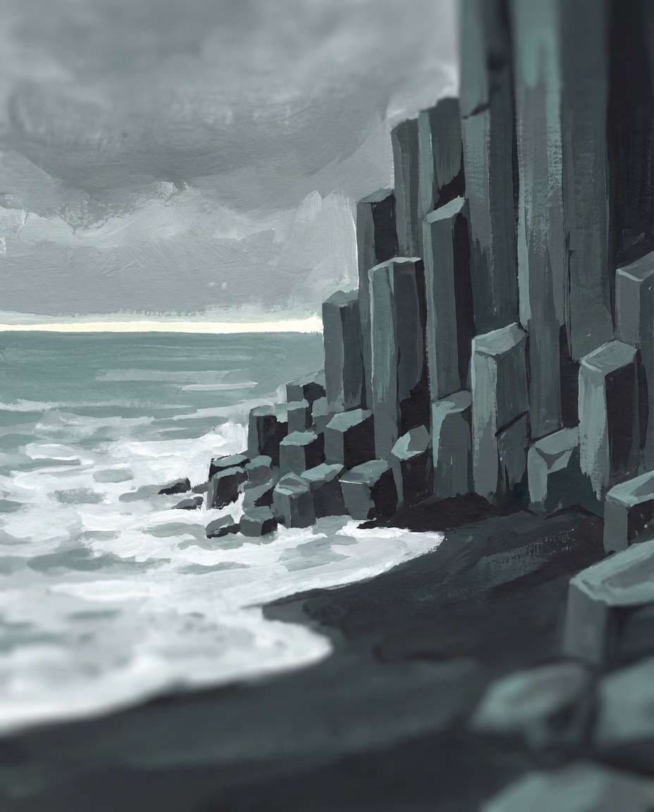 iceland black beach photo