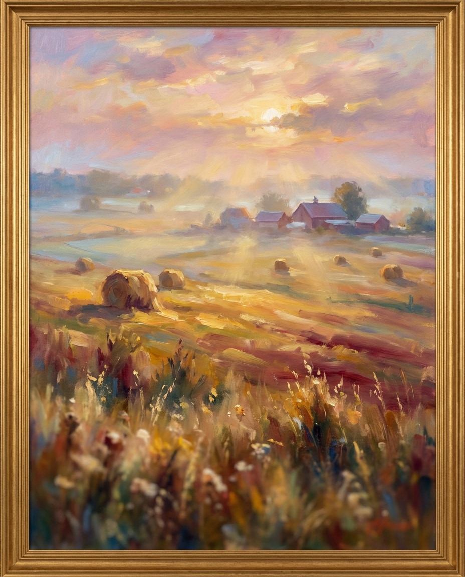 countryside sunrise photo