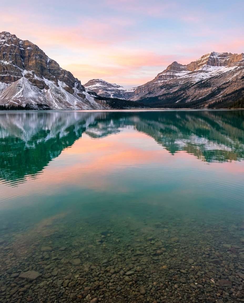 emerald lake mirror photo