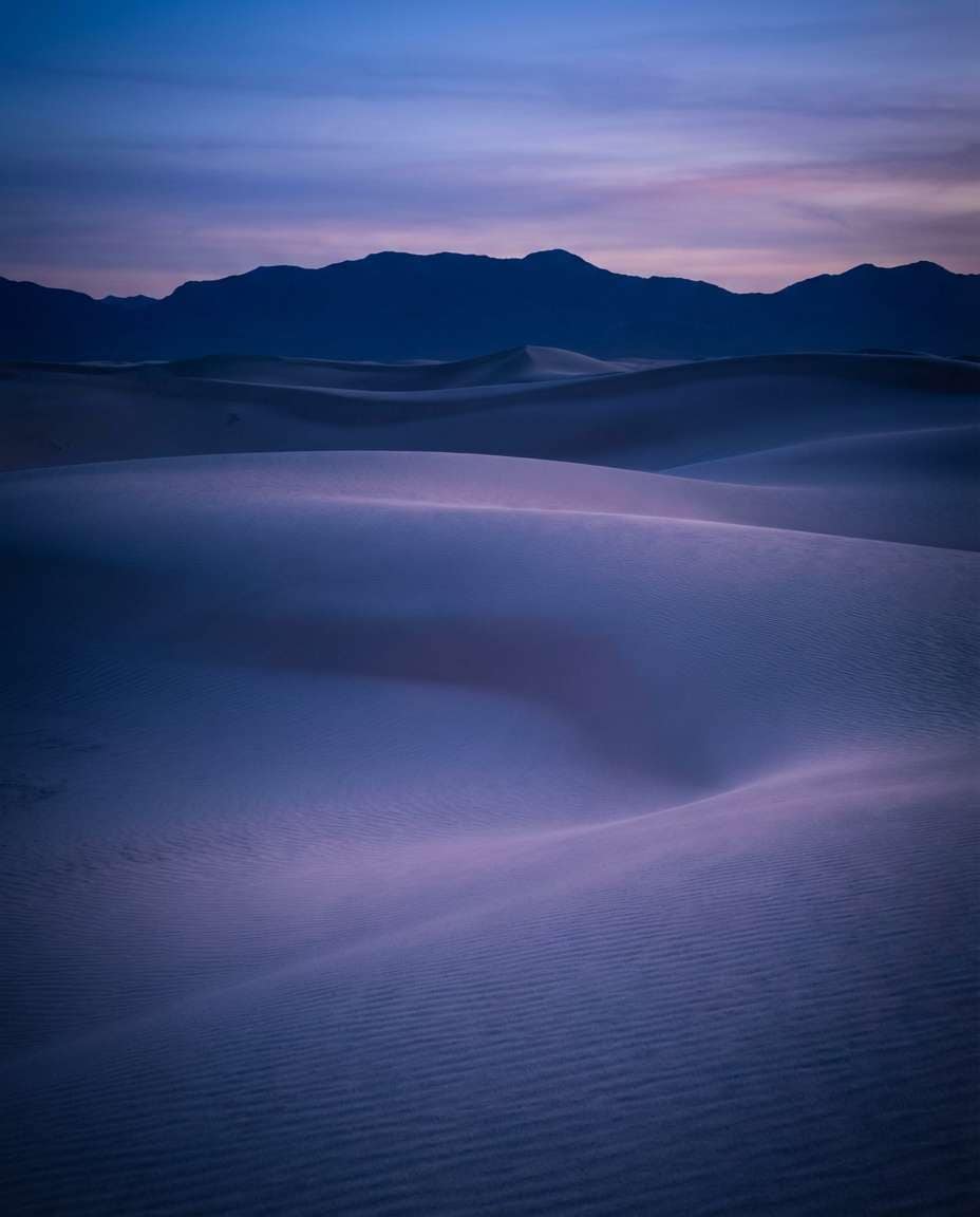 desert blue hour photo