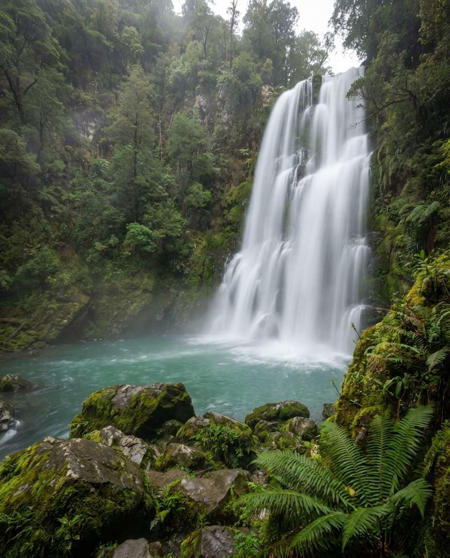 silky waterfall photo