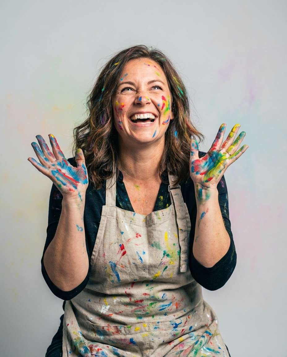 creative paint splash photo