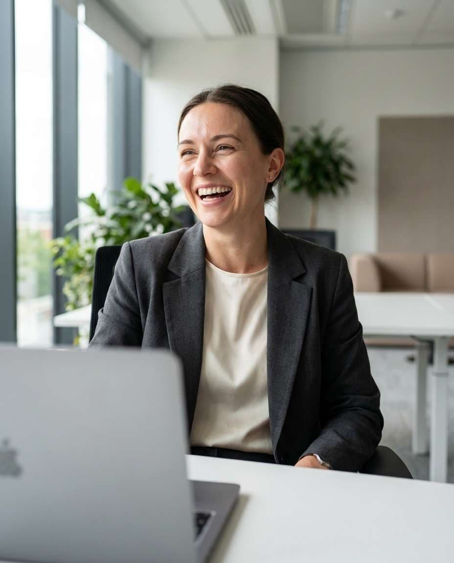 office break laugh photo