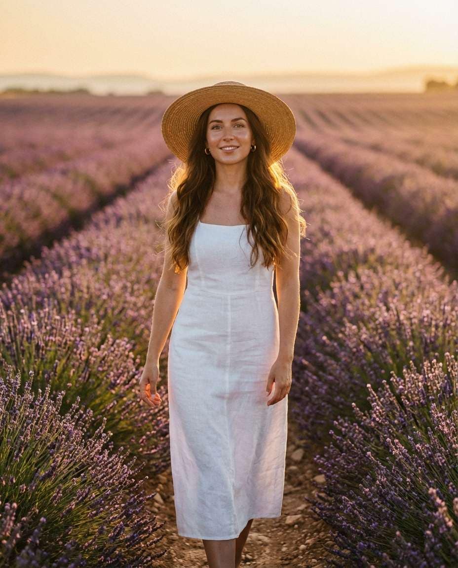 golden hour row walk photo