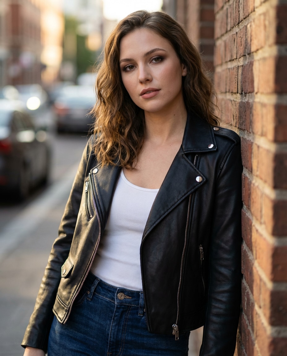 classic black biker photo
