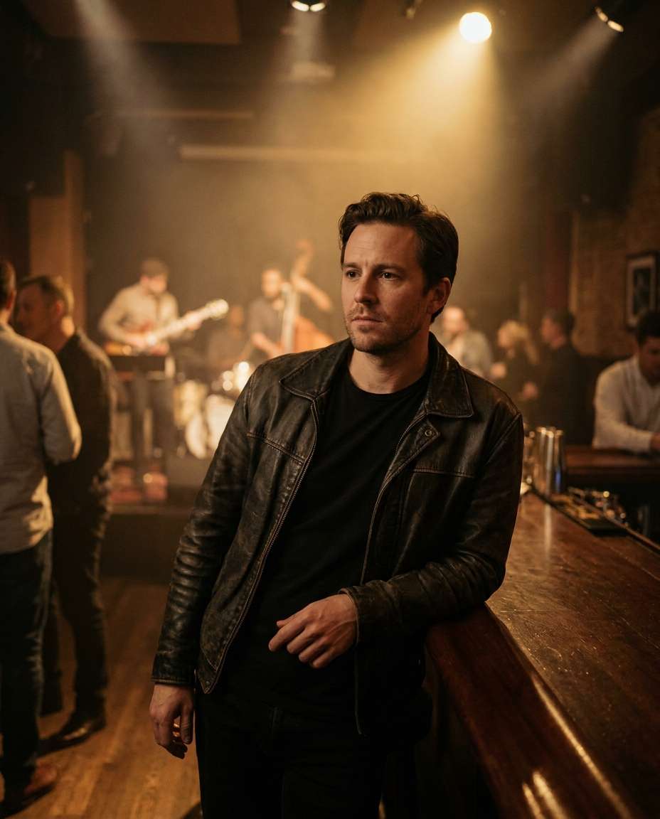 warm indoor spotlight photo