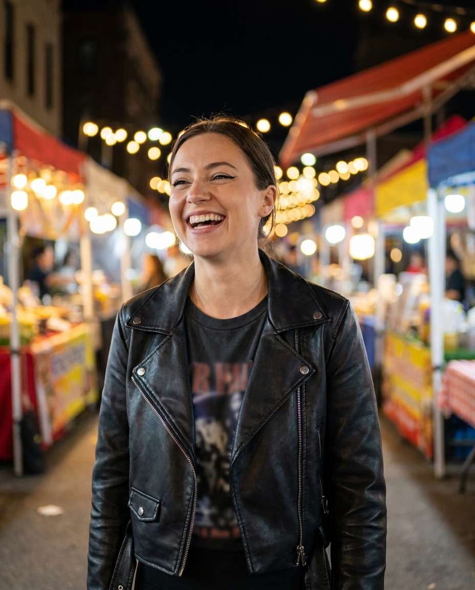 night market cool photo