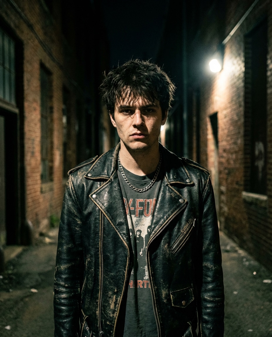 distressed punk edge photo