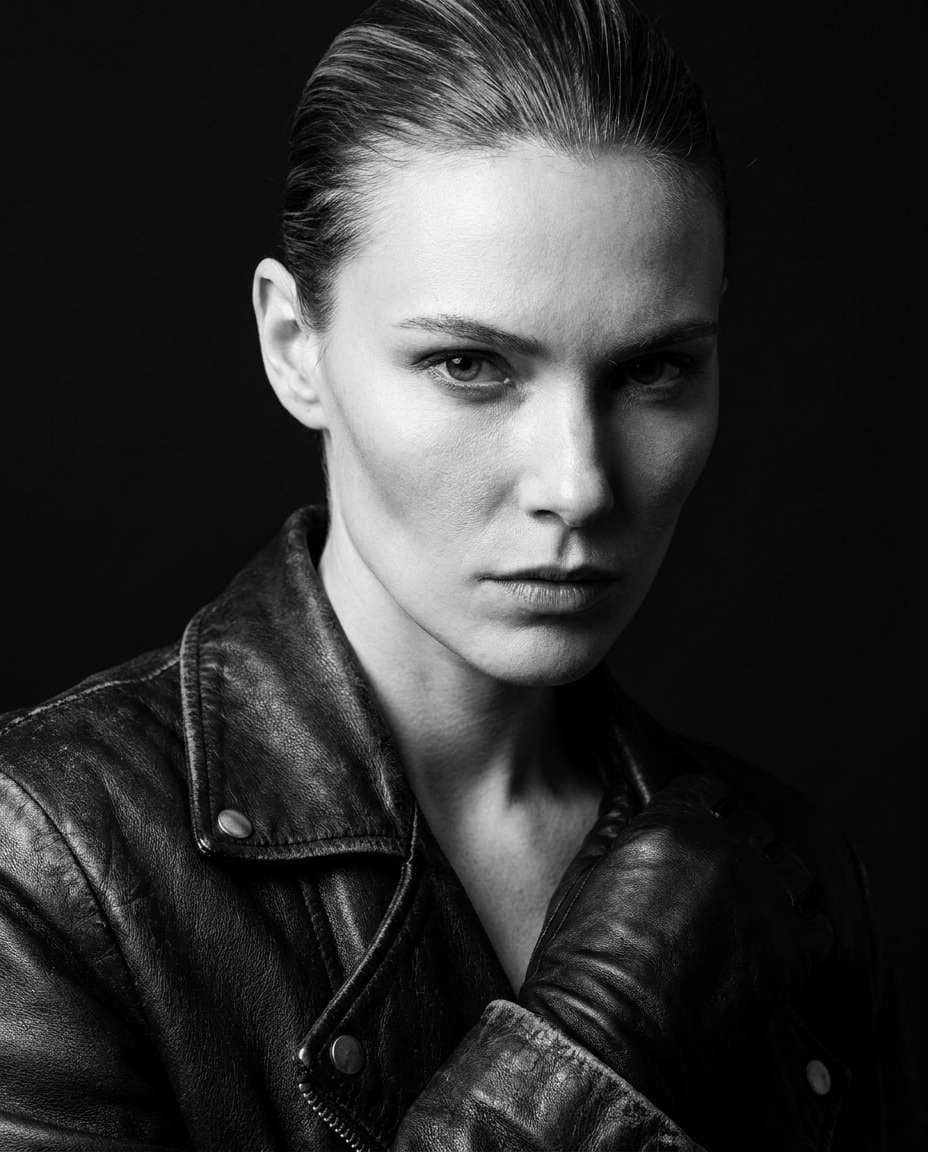 monochrome editorial photo