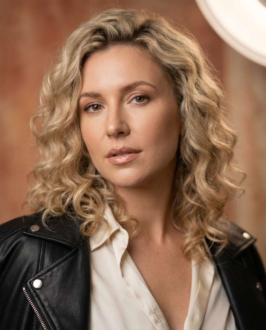 soft curl glam closeup photo