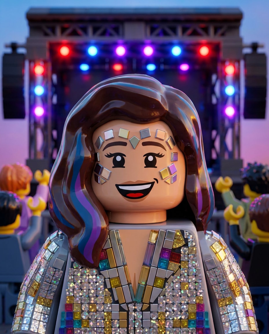 festival glitter look photo