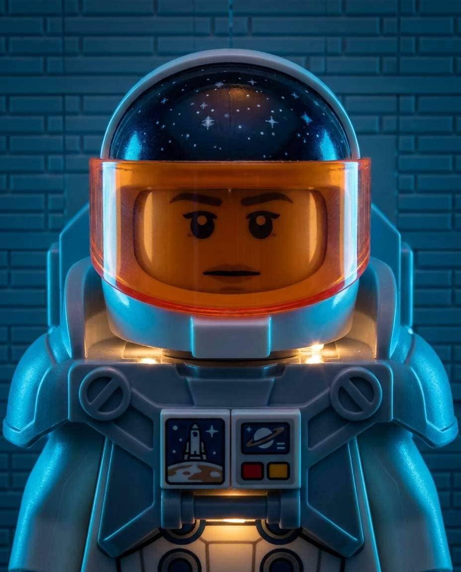 astronaut helmet reflection photo