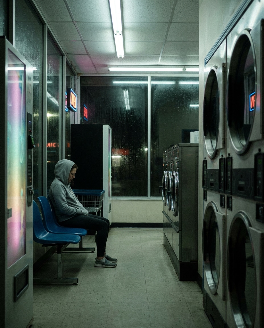 laundromat midnight photo