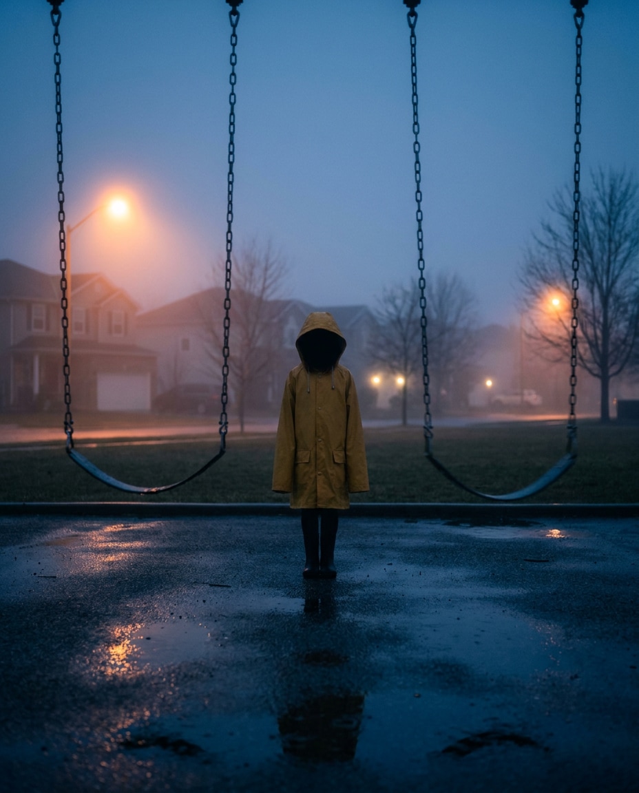 playground at dusk photo