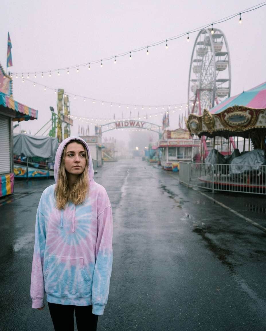 empty carnival midway photo
