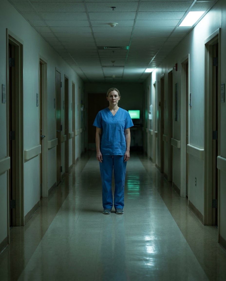 hospital corridor glow photo