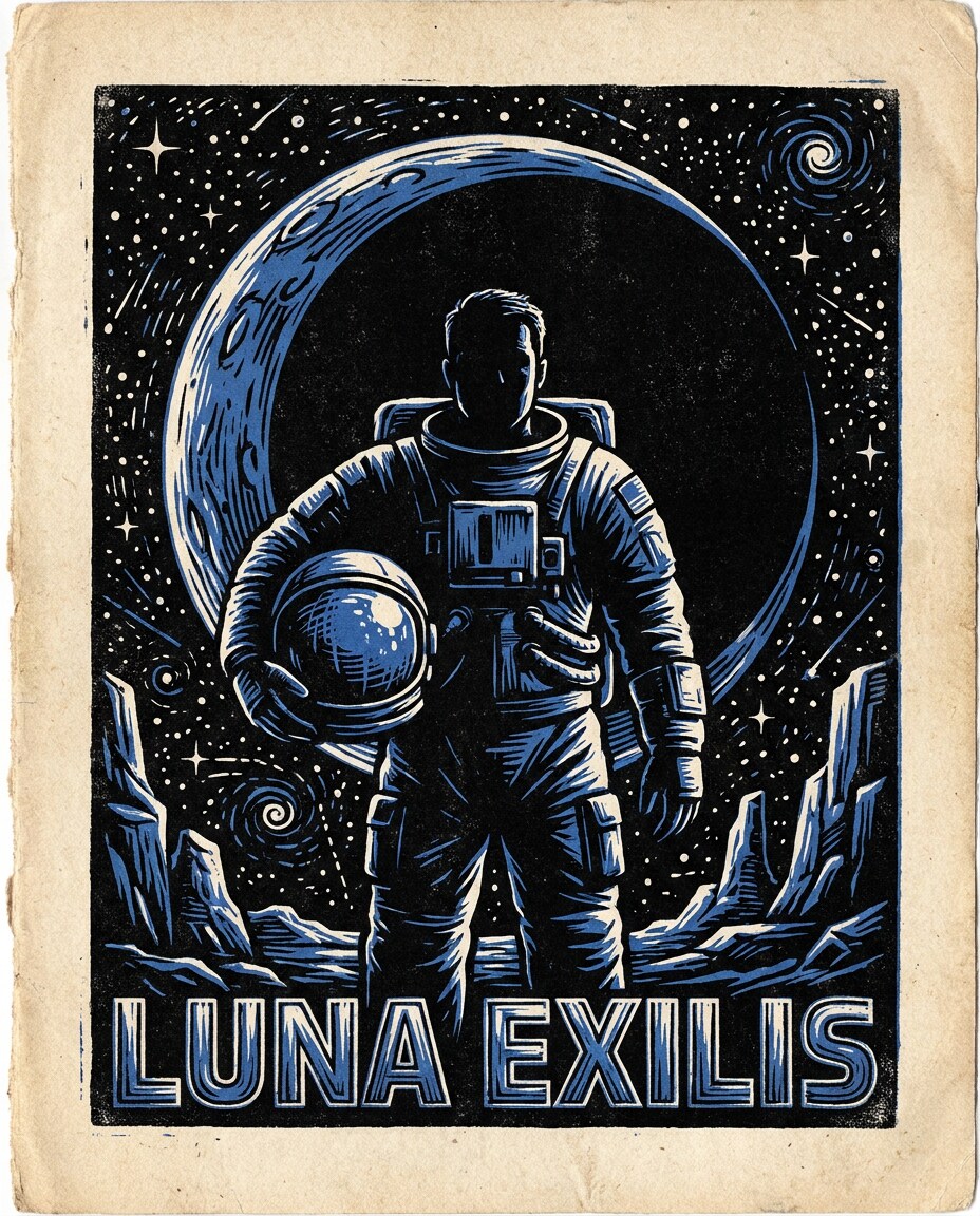 retro astronaut dream photo