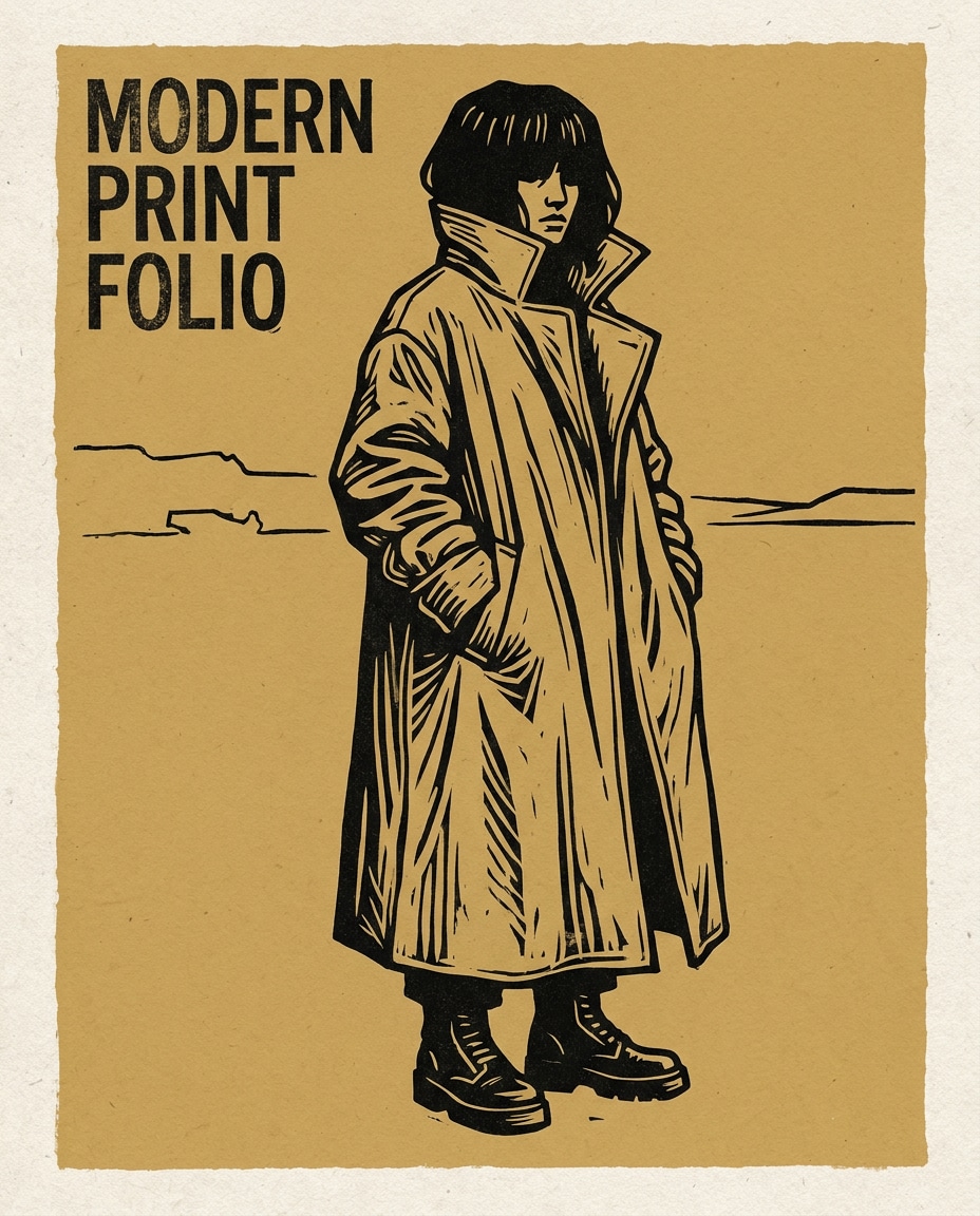 editorial trench coat photo