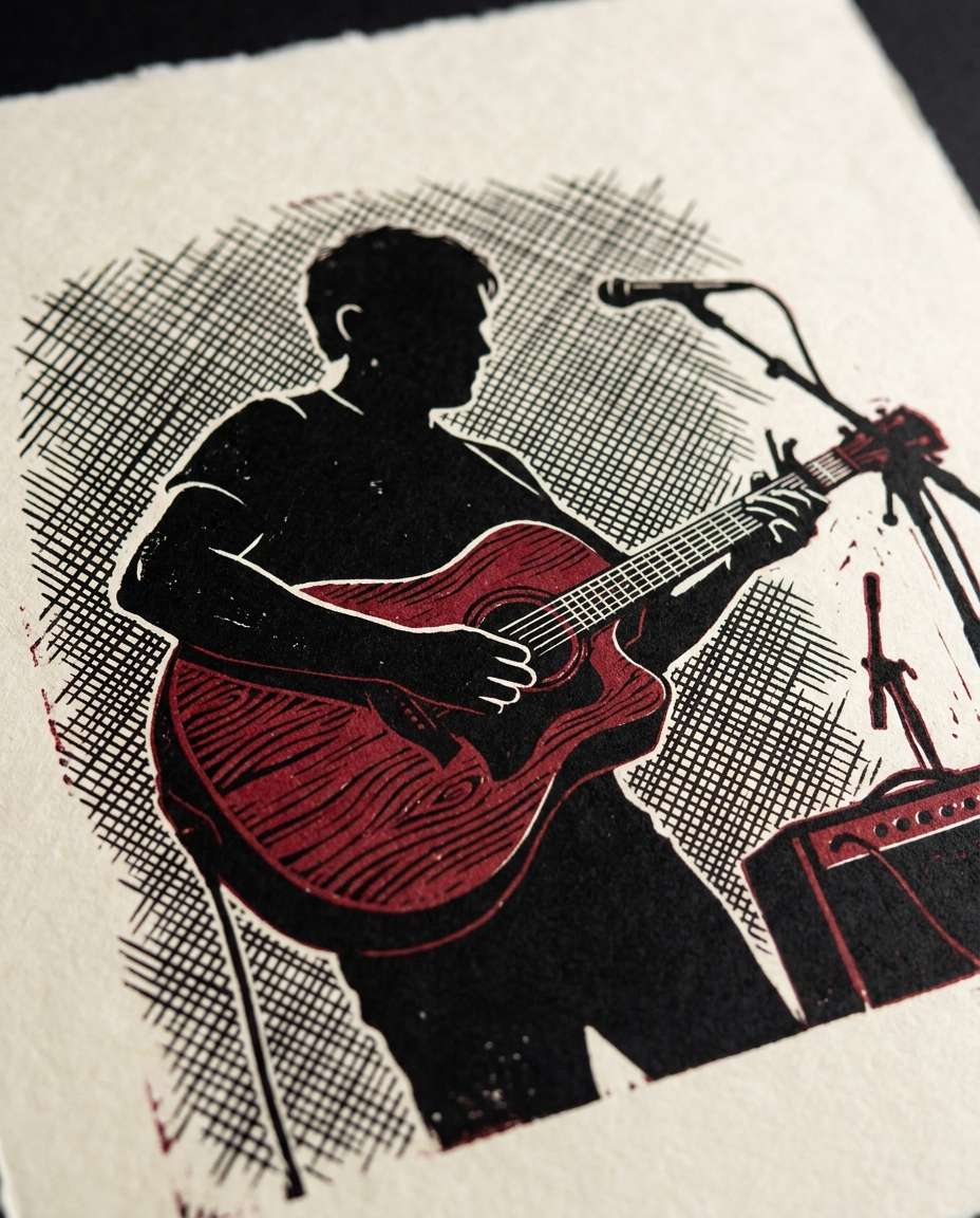 indie musician poster photo