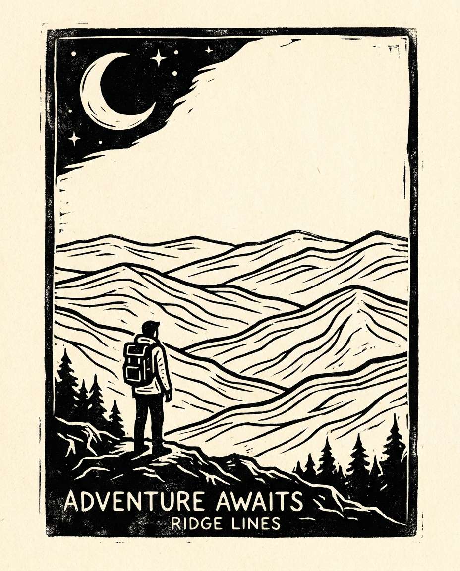 mountain hiker view photo