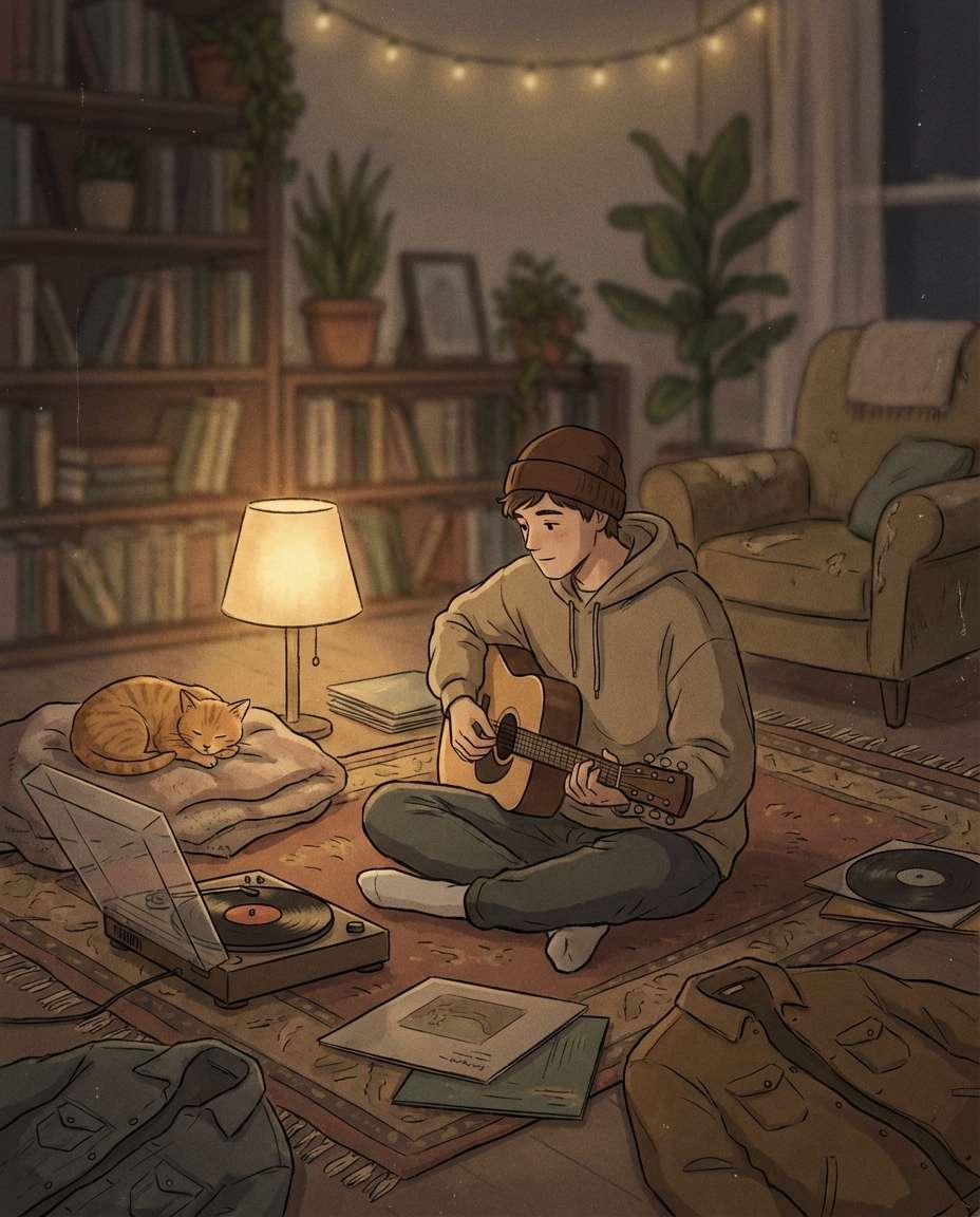 vinyl listening room photo