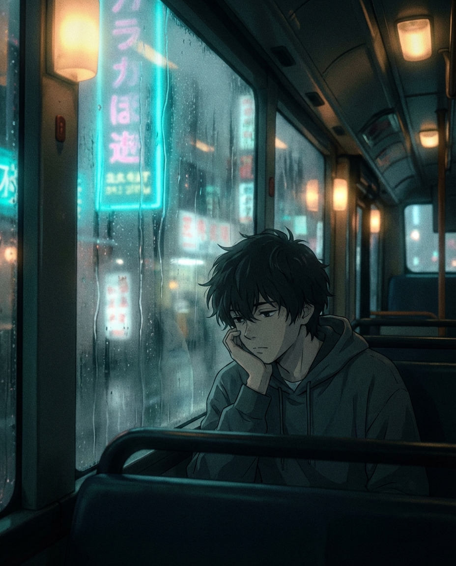 city bus window photo