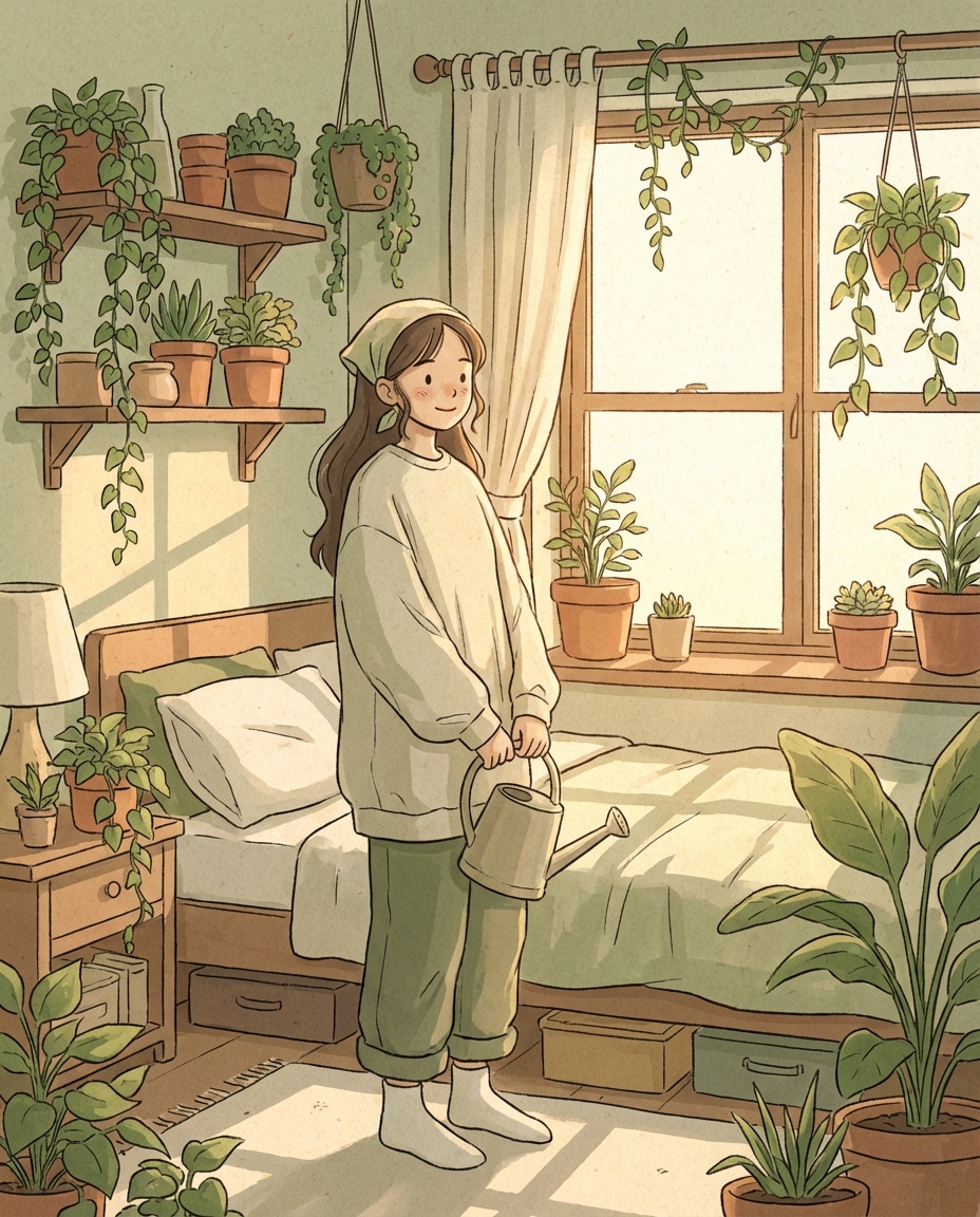 bedroom plant jungle photo