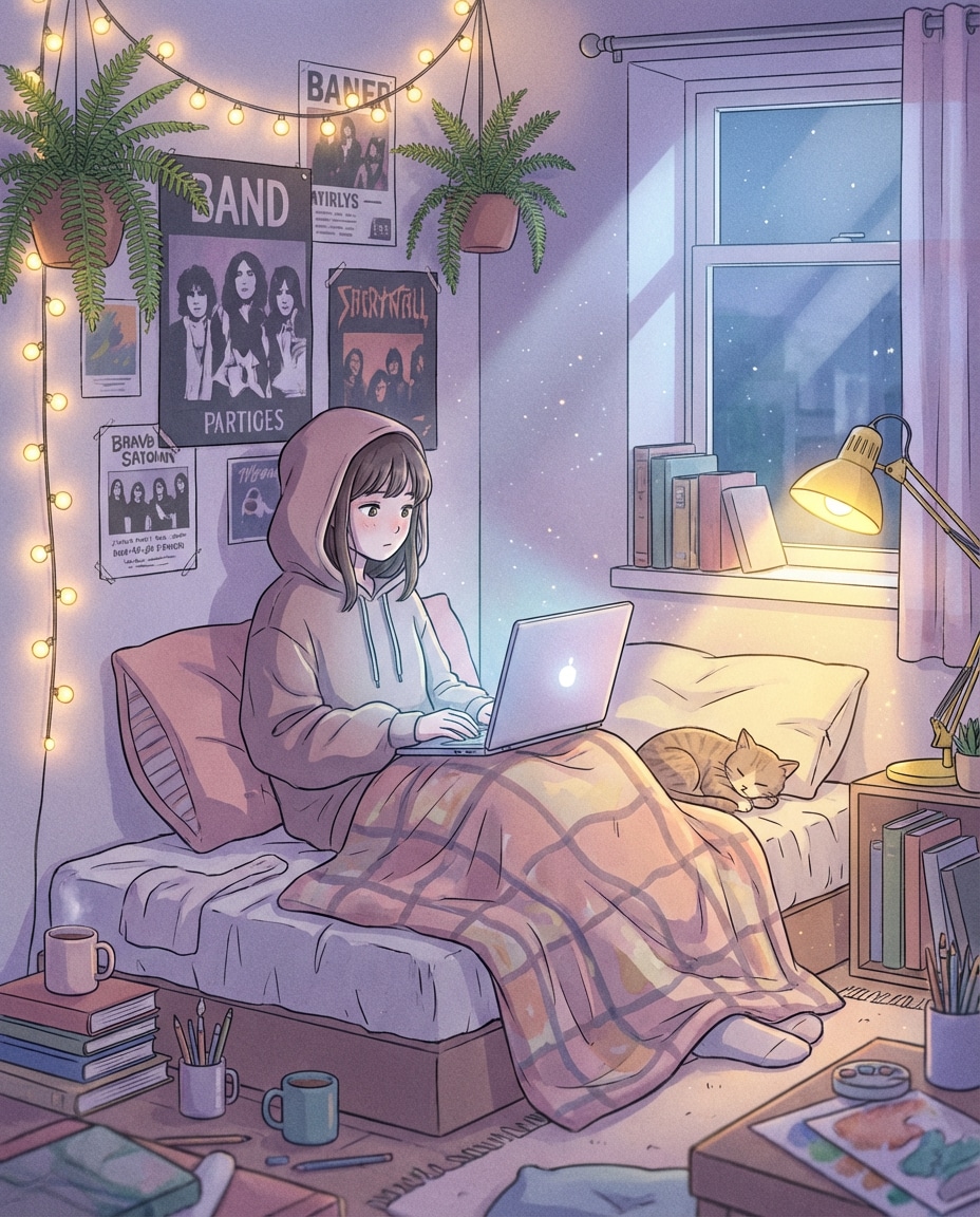 cozy bedroom loop photo