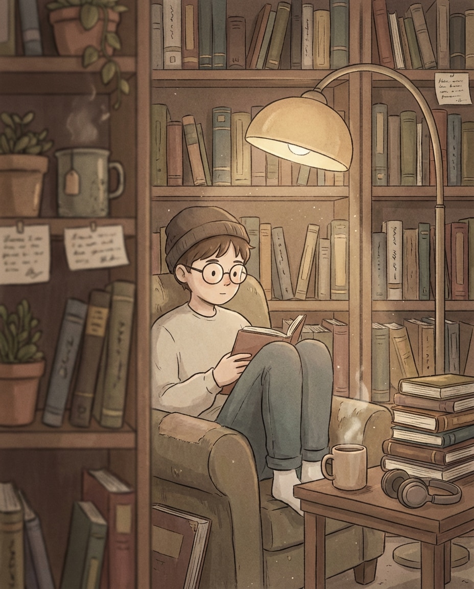 library quiet corner photo