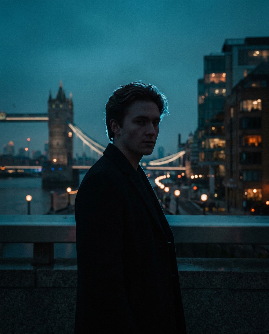 blue hour silhouette photo