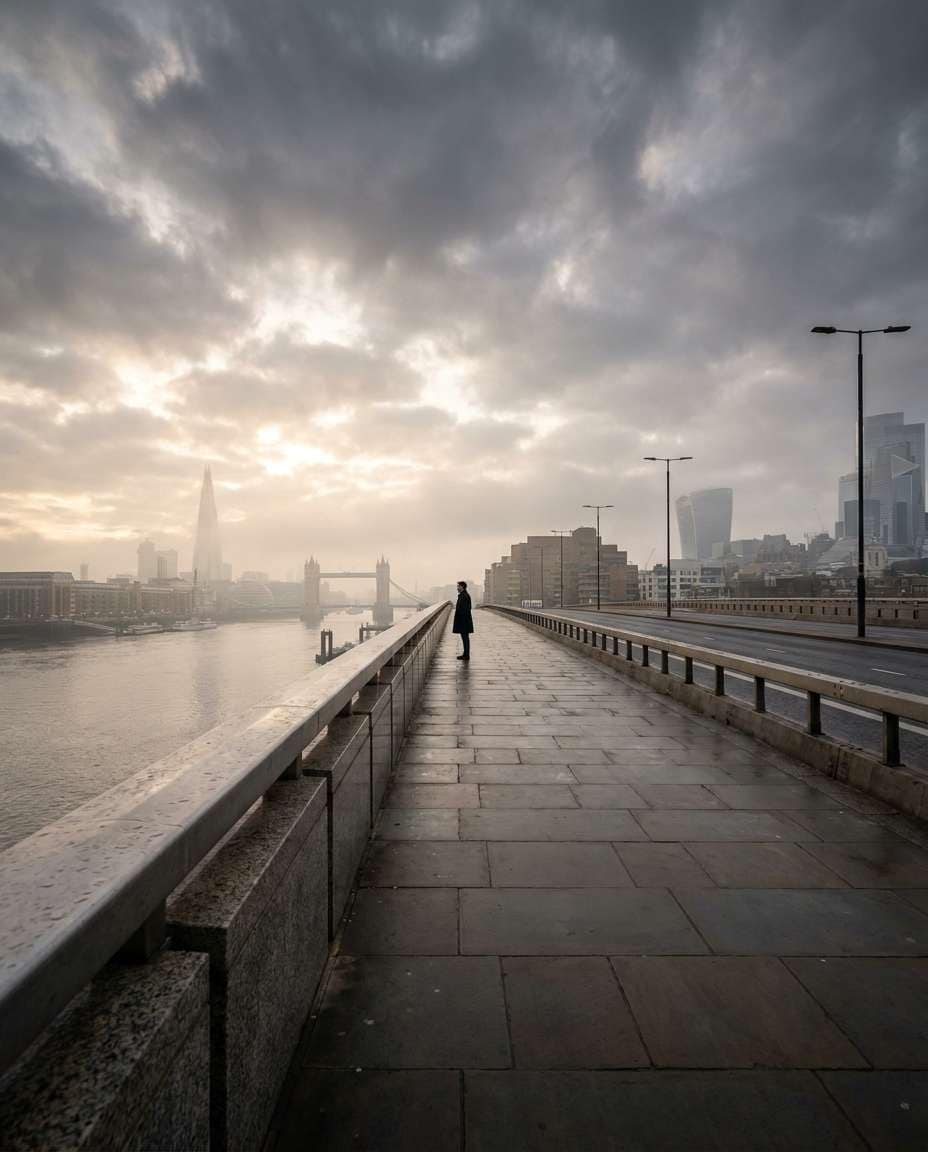 cinematic wide establishing photo