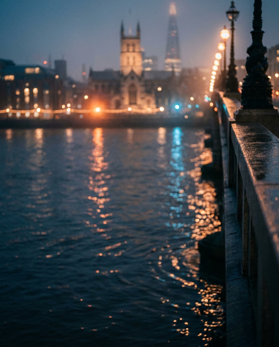 thames reflection detail photo