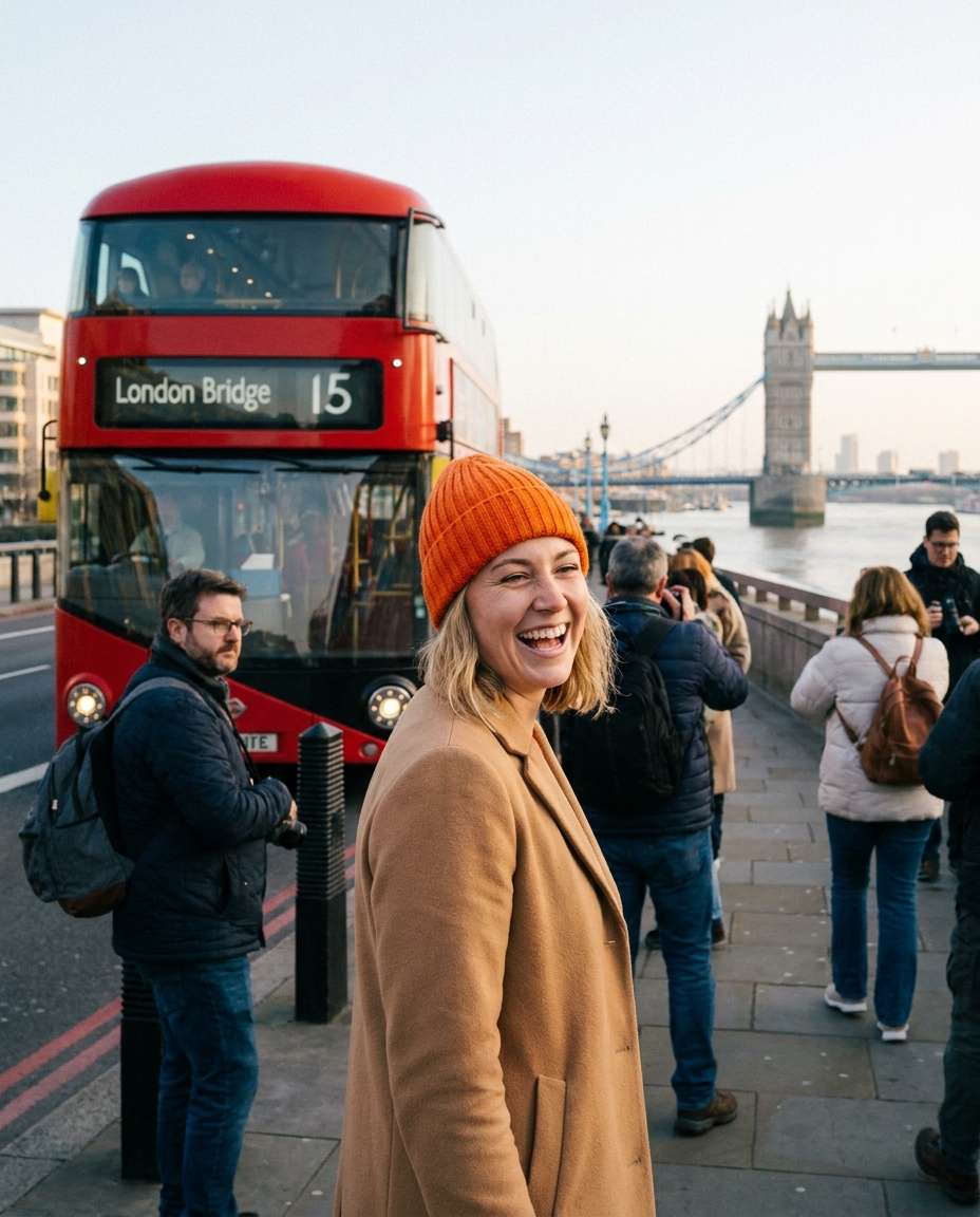 red bus moment photo