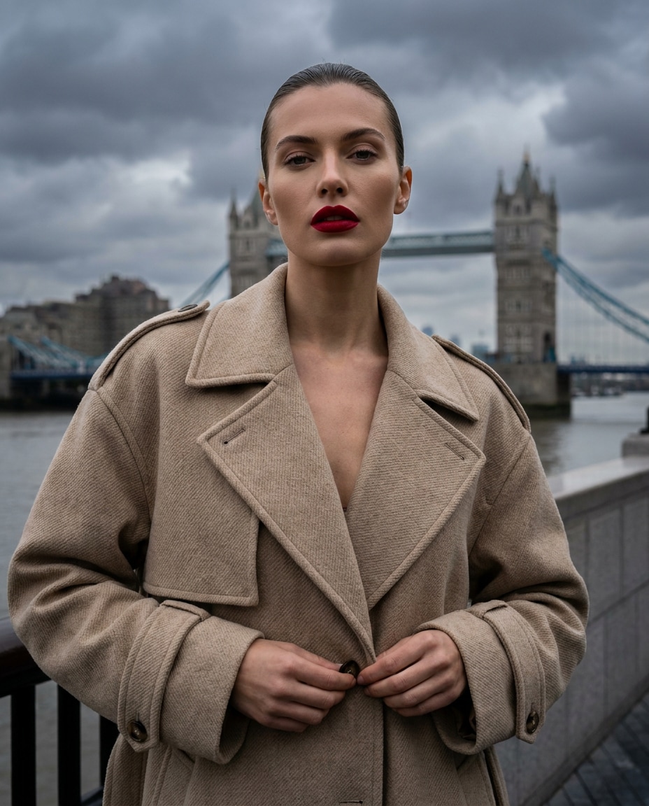 fashion editorial trench photo