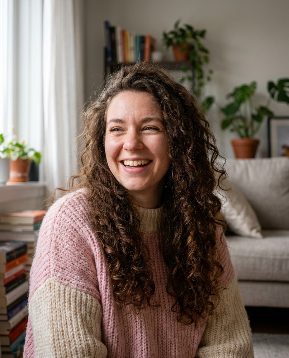 soft curly volume photo