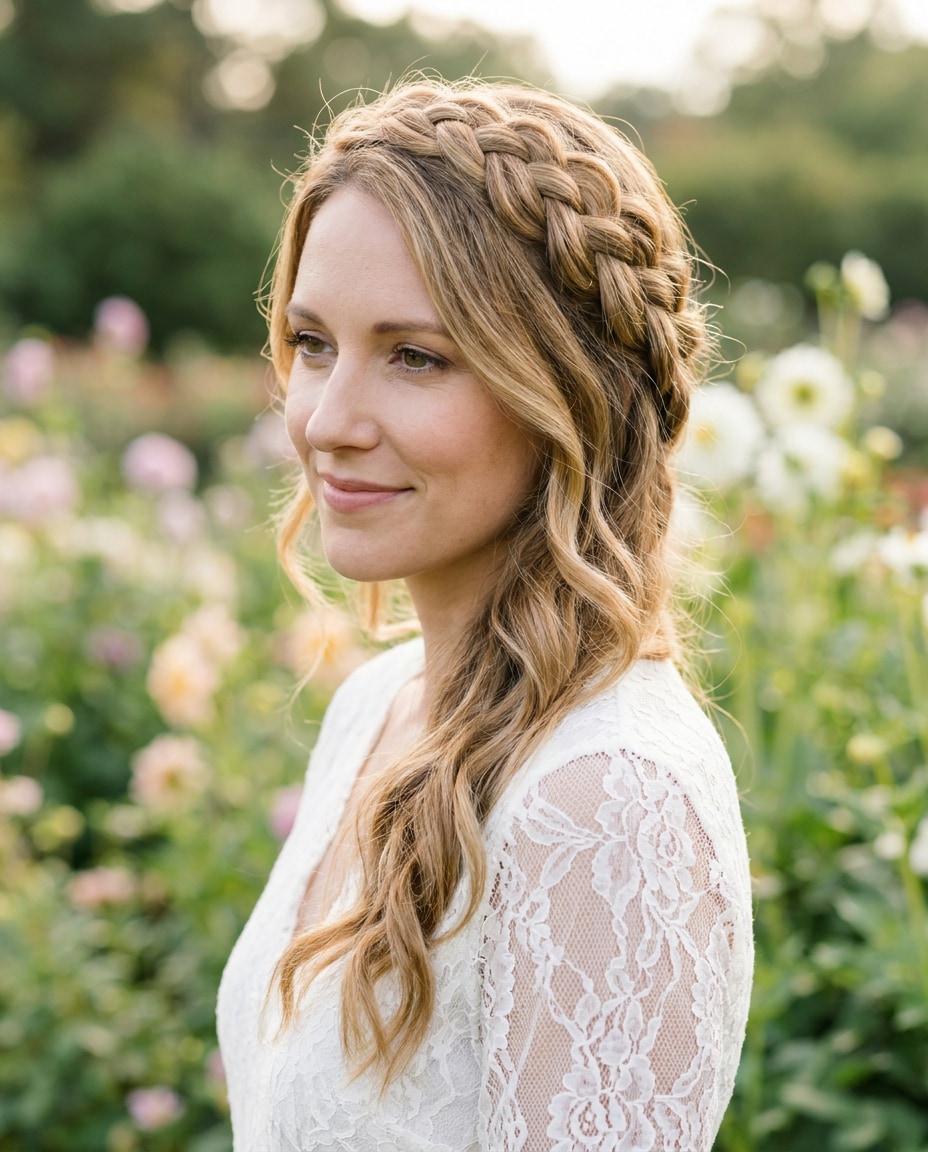 braided crown detail photo