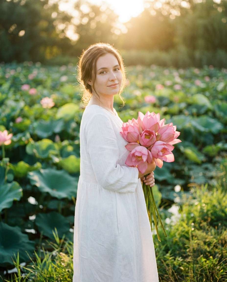 golden hour portrait photo