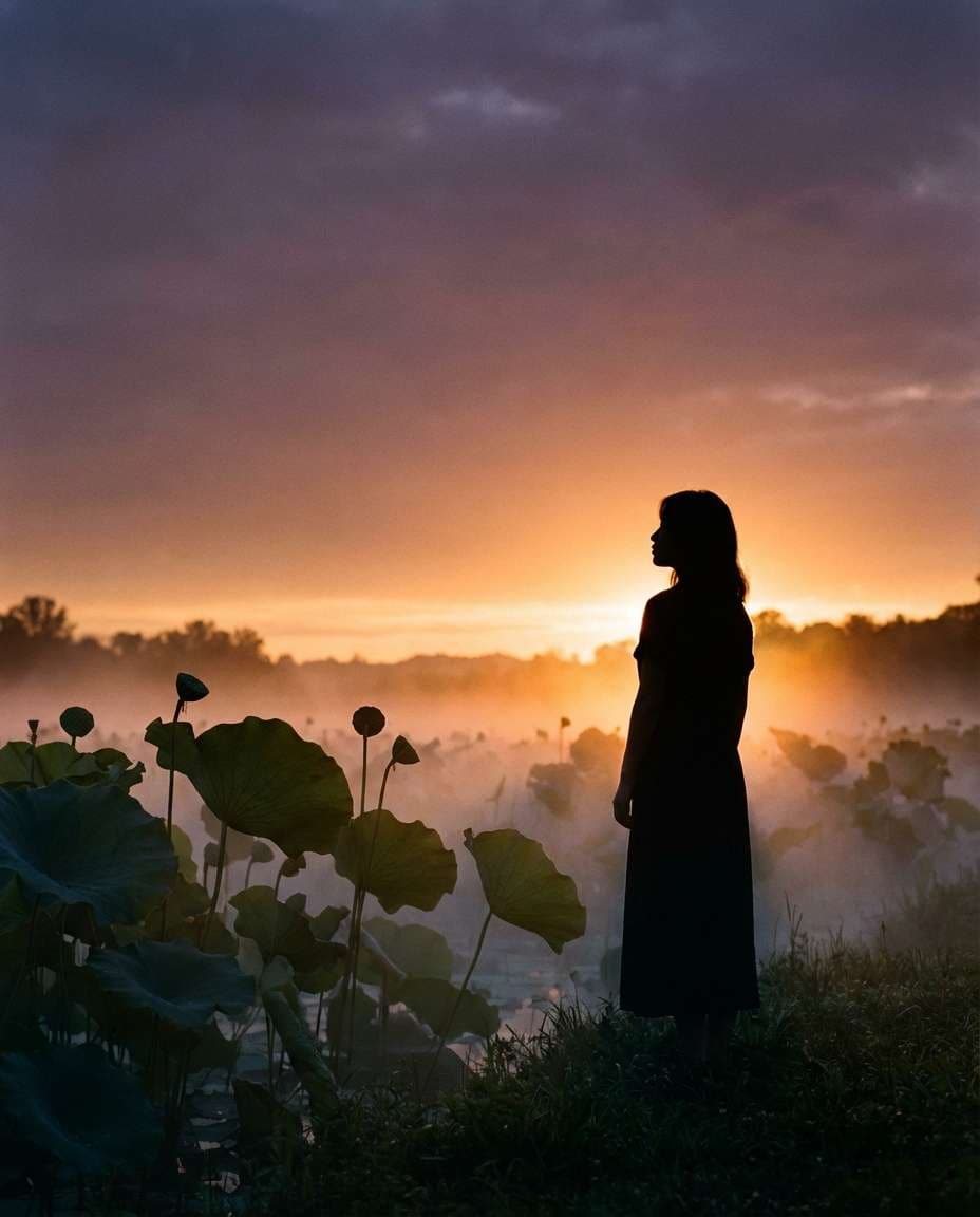 cinematic silhouette photo